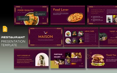 Prezentace restaurace Google Slide