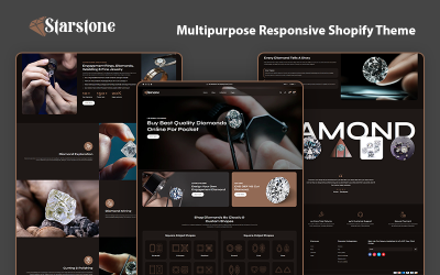 Starstone – Tema Shopify de joias responsivo para anéis, colares e muito mais
