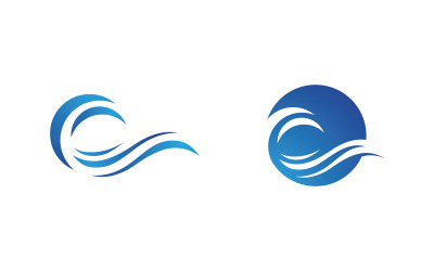 Illustration vectorielle de logo liquide vague d&amp;#39;eau V1.231