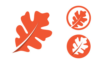 Modèle de logo d&amp;#39;illustration vectorielle d&amp;#39;icône de feuille d&amp;#39;érable v.1