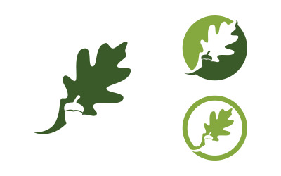 Modèle de logo d&amp;#39;illustration vectorielle d&amp;#39;icône de feuille d&amp;#39;érable v.2