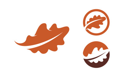 Modèle de logo d&amp;#39;illustration vectorielle d&amp;#39;icône de feuille d&amp;#39;érable v.3
