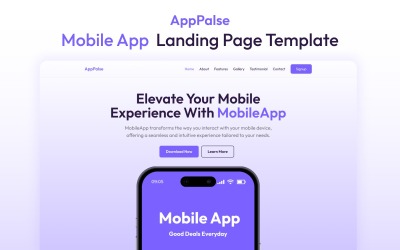 AppPalse – App-Landingpage-Elementor-Website-Vorlage