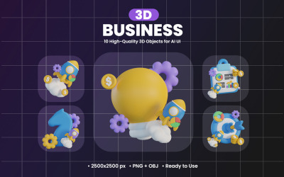 Design av 3D-ikoner för företag
