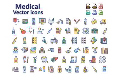 Essential Medical Vector Icons – Modern, Clean, and Scalable for Healthcare Design