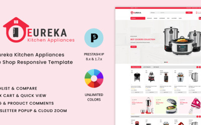 Eureka Multipurpose Kitchen Appliance Shop Template for PrestaShop