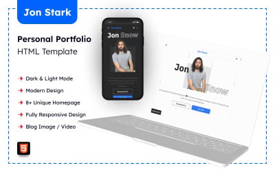Jon Stark - Personalne portfolio CV Wzór CV HTML