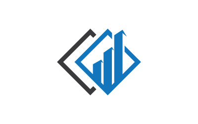 Bedrijfsgroei Financieel concept logo illustratie ontwerp v.125
