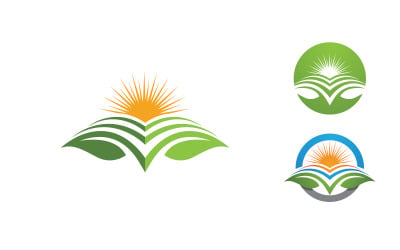 Ecology Tree  Leaf vector icon illustration logo design v.19