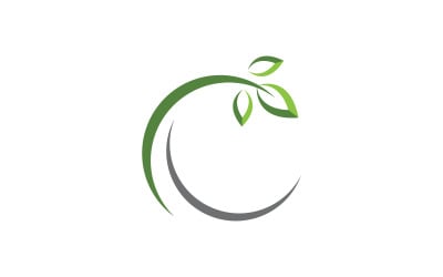 Ecology Tree  Leaf vector icon illustration logo design v.20