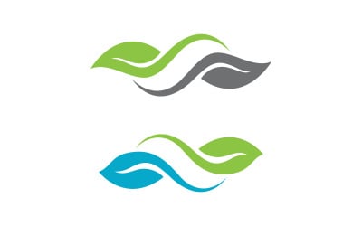 Ecology Tree  Leaf vector icon illustration logo design v.21