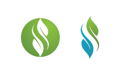 Ecology Tree  Leaf vector icon illustration logo design v.22