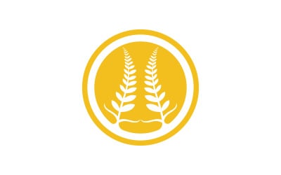 Farm Agriculture wheat rice vector illustration design v.23