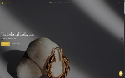 Lustre &amp;amp; Co. - Modelo React Premium para Joalheria com Painel de Administração