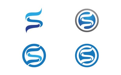 S Letter Logo business Icon illustration design Template v.63