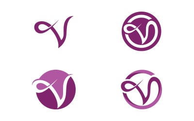 V Letter Business Concept design icon LogoTemplate v.10