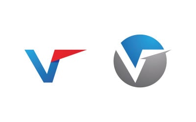 V Letter Business Concept design icon LogoTemplate v.12