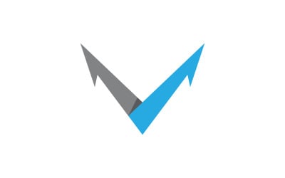 V Letter Business Concept design icon LogoTemplate v.17