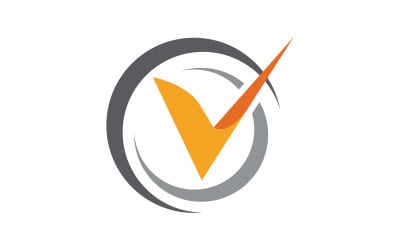 V Letter Business Concept design icon LogoTemplate v.18