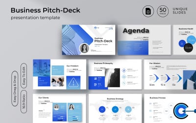 Business Pitch-Deck Google Slide-Präsentationsvorlage