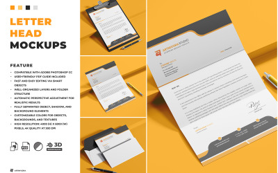 Letterhead Mockup Sets Design