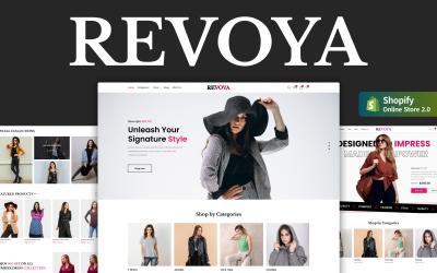 Revoya - Šablona Shopify pro OS 2.0 pro obchod s oblečením a módou