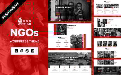 UnityHub - NGO &amp;amp; Fundraising WordPress Elementor Theme