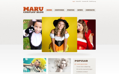 Адаптивный WordPress шаблон №52827 на тему хеллоуин