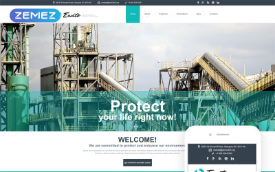 Environmental Responsive Joomla Template