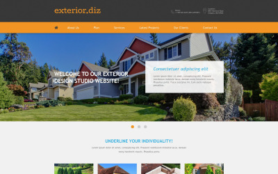 Exterior Design Muse Template Muse sablon 52869