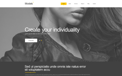 "Model Agency Muse Template" Muse 模板 #52872