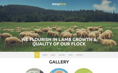 Modèle Joomla de ferme de moutons