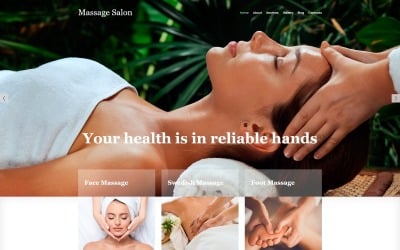 Modèle Joomla moderne prêt à l&amp;#39;emploi pour salon de massage