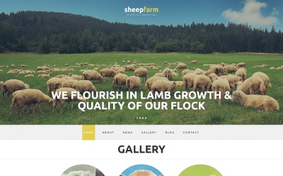 Modelo de fazenda de ovelhas para Joomla