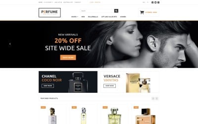 Modelo OpenCart para loja de perfumes