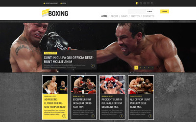 Responsive Boxing Portal Web Sitesi #52848