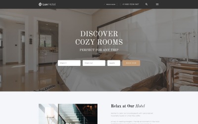 Responsive Lux Hotel - Hotel Multipage HTML5 Web Sitesi #52815