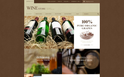 Wine Store PrestaShop Teması
