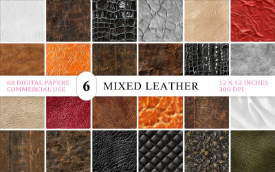 Colorful Leather Texture Backgrounds | Multi-Style Leather Texture Set | Stylized Leather Texture