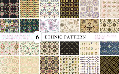 Historic Textile Pattern | Ethnic Pattern Texture Background | Rich Decorative Pattern Background