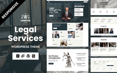 Lawvia — тема WordPress Elementor для юридических консультантов и юридических фирм
