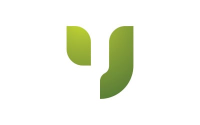 U Letter logo design template elements. v5