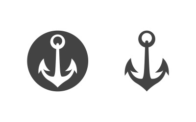 Anchor wave icon Element  Logo Template vector v1.10