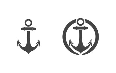 Anchor wave icon Element  Logo Template vector v1.4