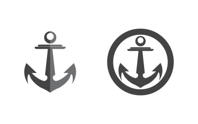 Anchor wave icon Element  Logo Template vector v1.5