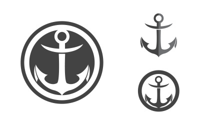 Anchor wave icon Element  Logo Template vector v1.6