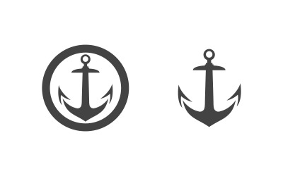 Anchor wave icon Element  Logo Template vector v1.7