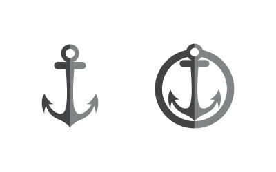 Ankergolfpictogram Element Logo Sjabloon vector v1.3