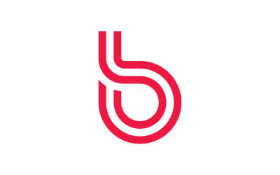 B letter Initial Logo design Template v0