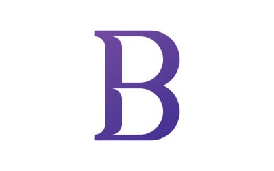 B letter Initial Logo design Template v11